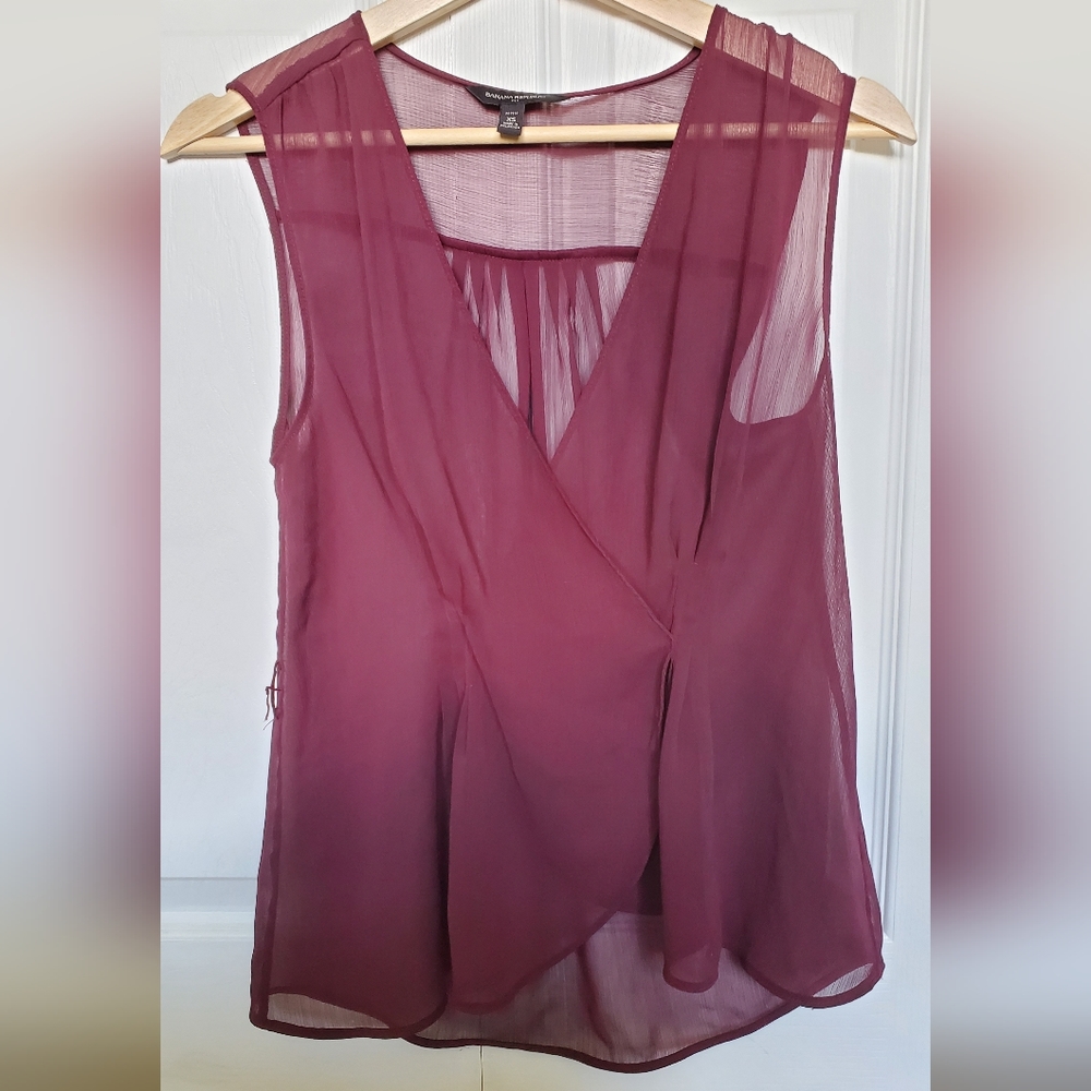 Banana Republic Sheer Wrap-style Tunic